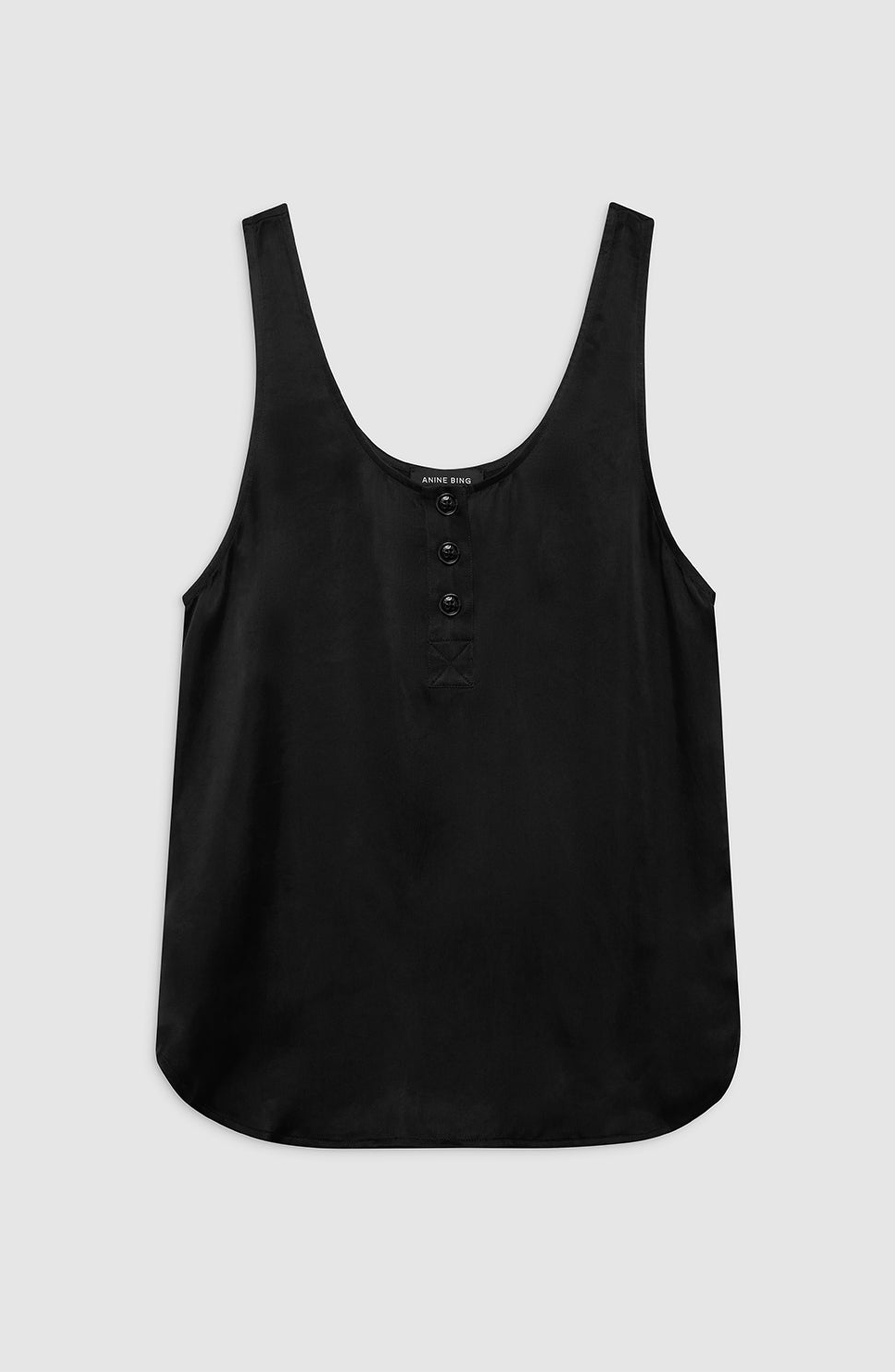 ANINE BING Evy Top in Washed Black at Nordstrom - 4