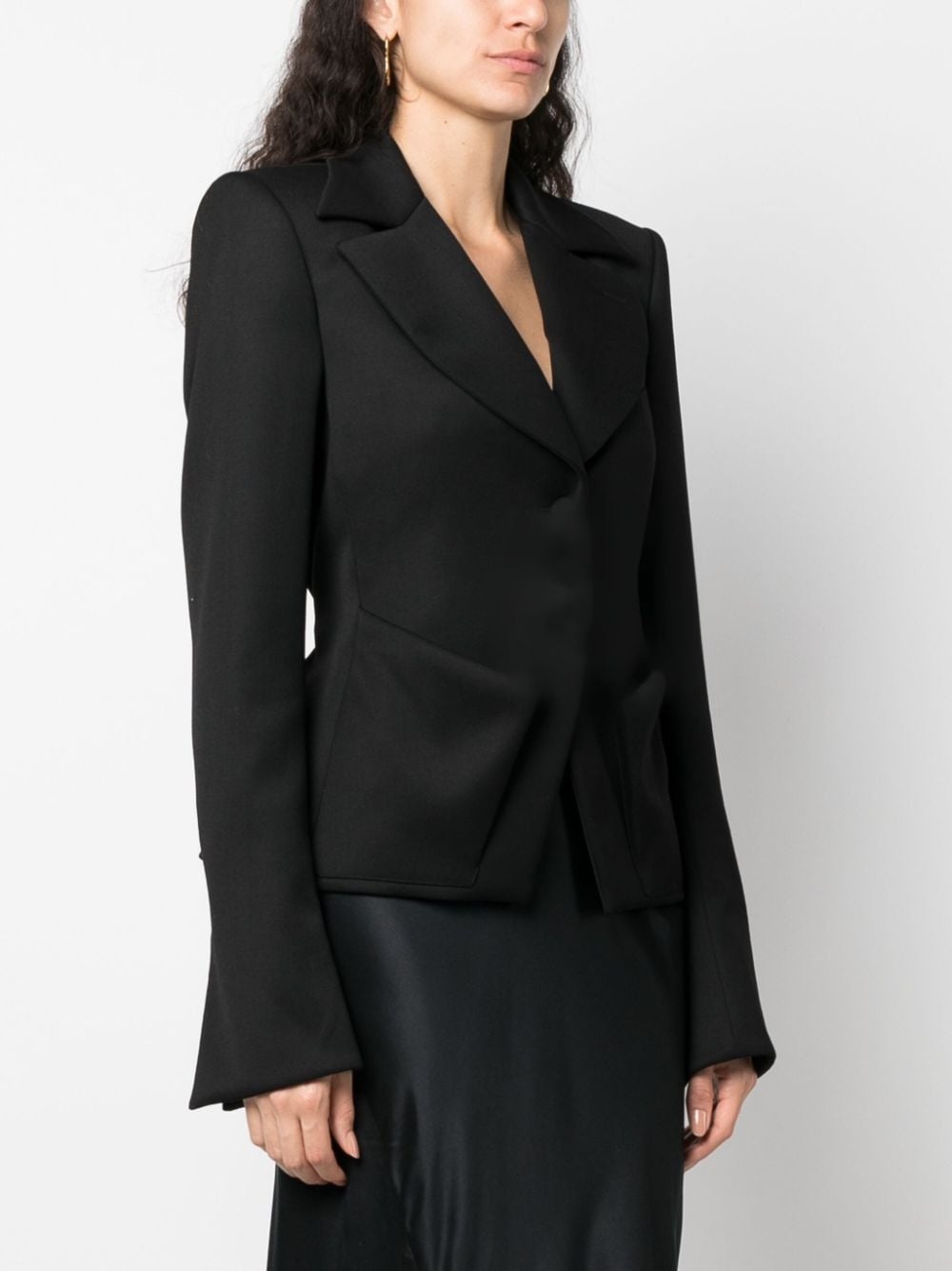 tailored single-breasted blazer - 3