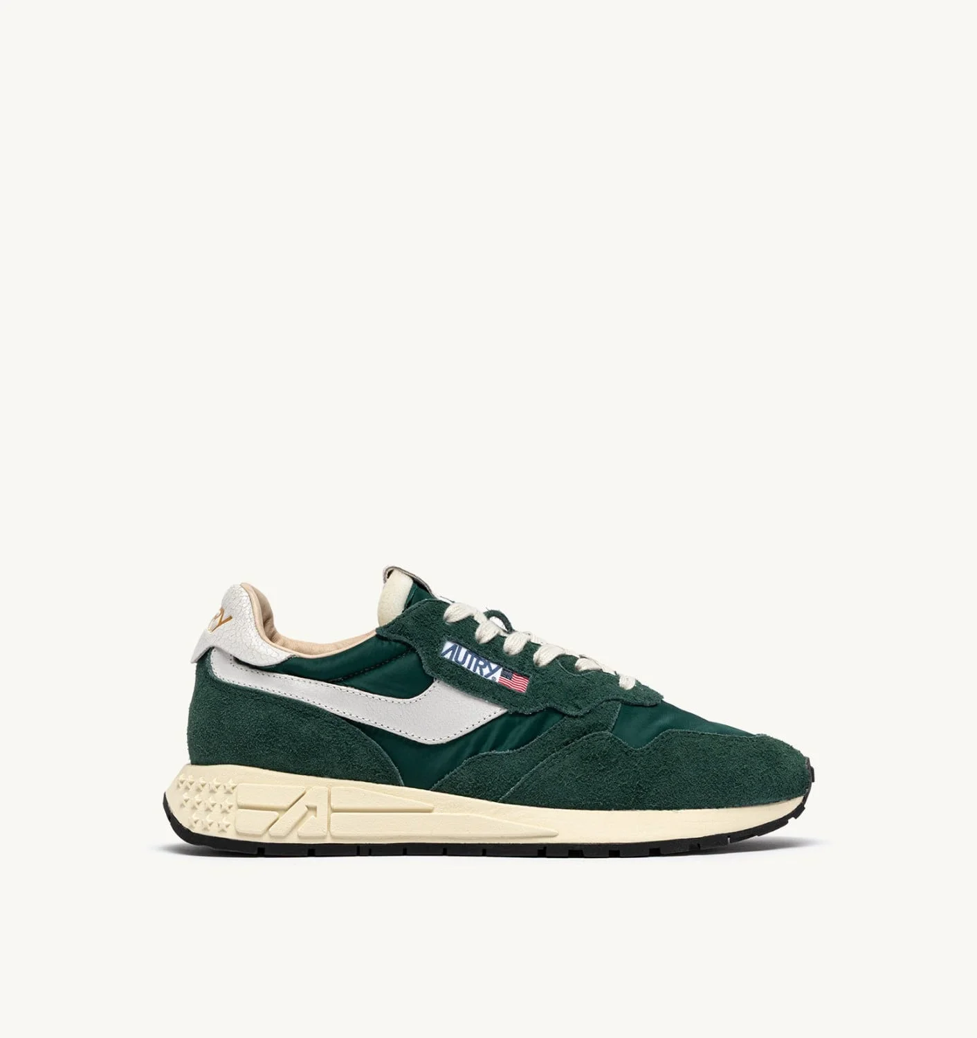 REELWIND LOW SNEAKERS IN WHITE AND BOTANICAL GARDEN NYLON AND SUEDE - 1