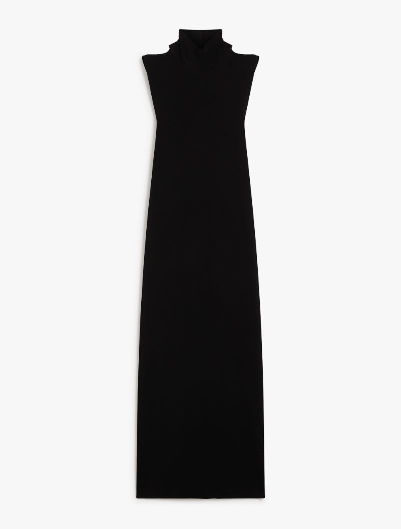 Fitted dress in stretch viscose - RUNWAY - 1