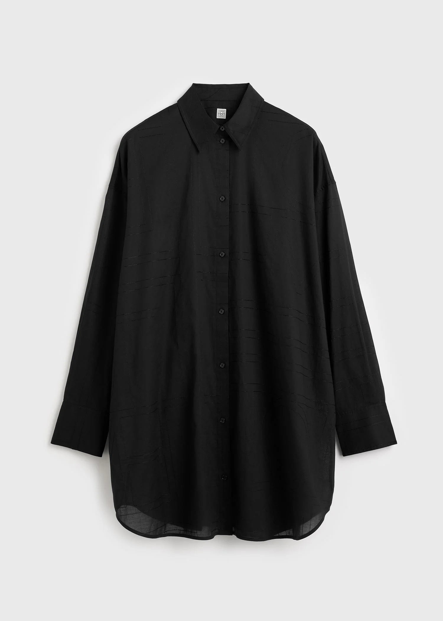 Long summer shirt black - 1