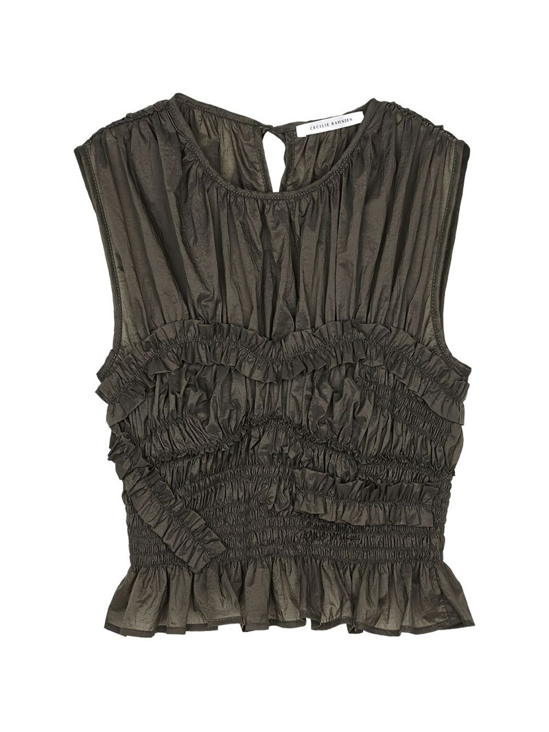 CBuphi ruffled ripstop top 1