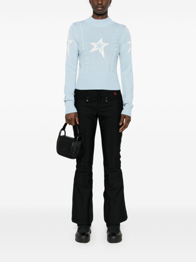 PERFECT MOMENT cable-knit star sweater outlook