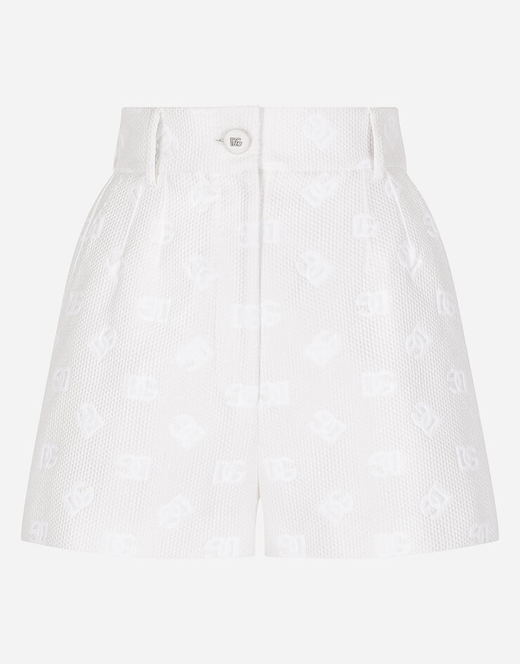 Jacquard shorts with all-over DG logo - 1