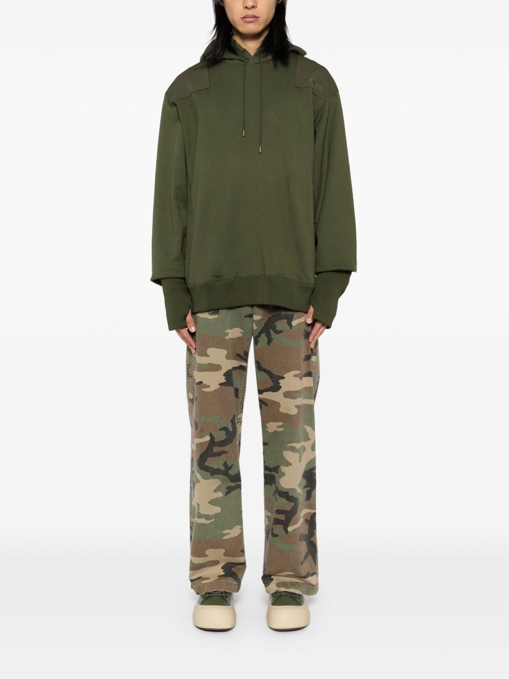 embroidered logo hoodie - 2
