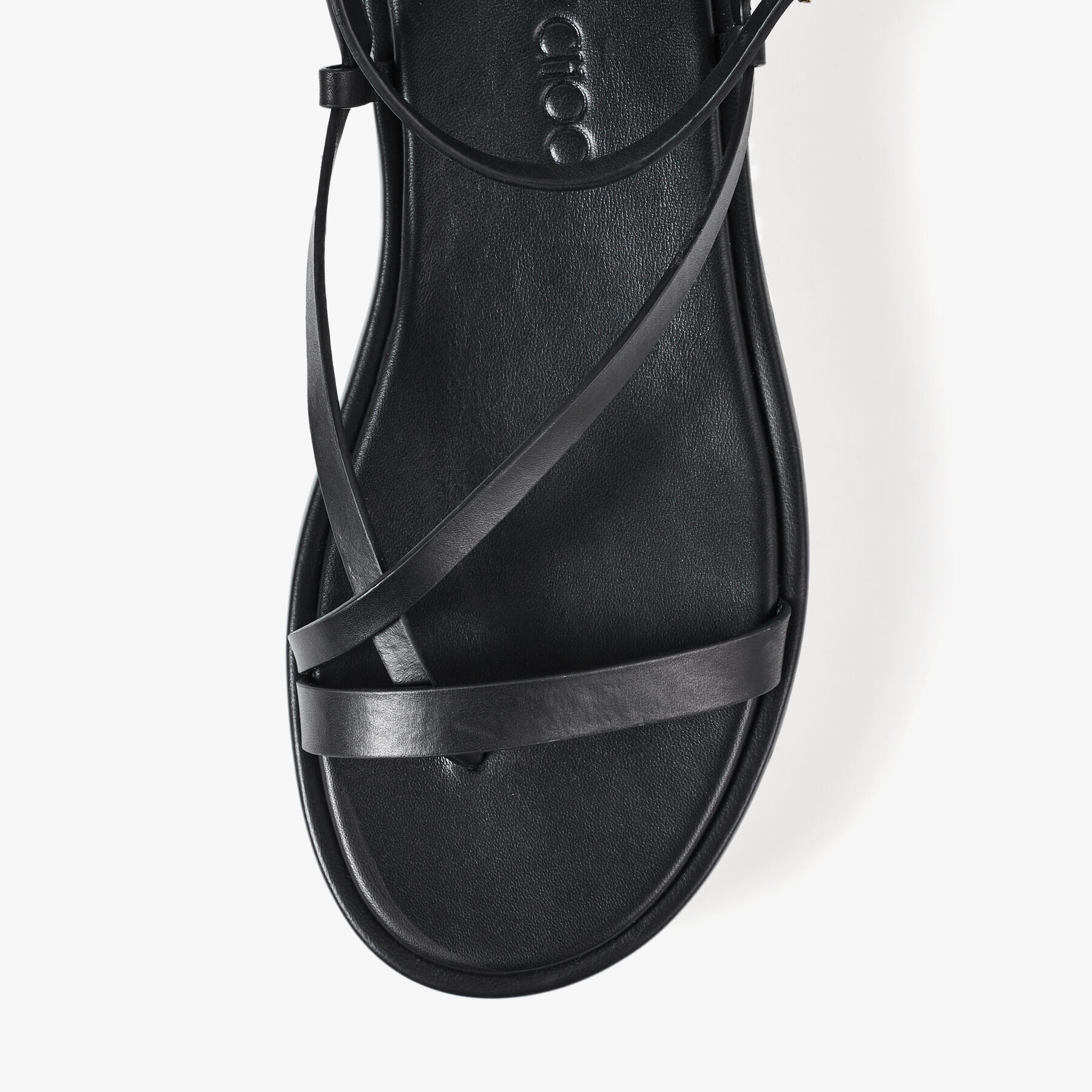 Pine Flat
Black Vachetta Leather Platform Sandals with Pearl Embellishment - 5