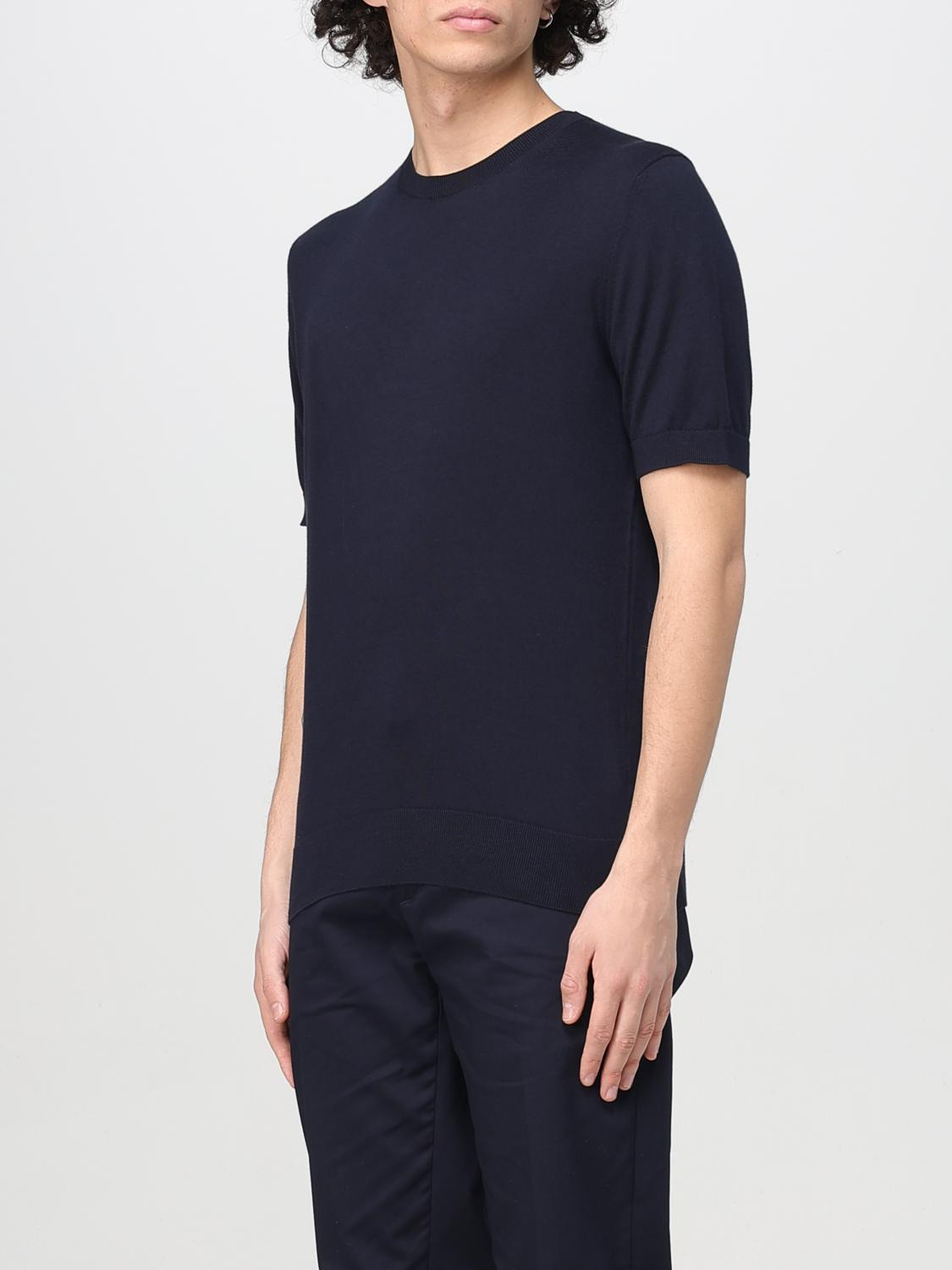 Zegna T-Shirt Men Navy - 4