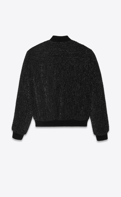 SAINT LAURENT teddy jacket in embroidered velvet outlook