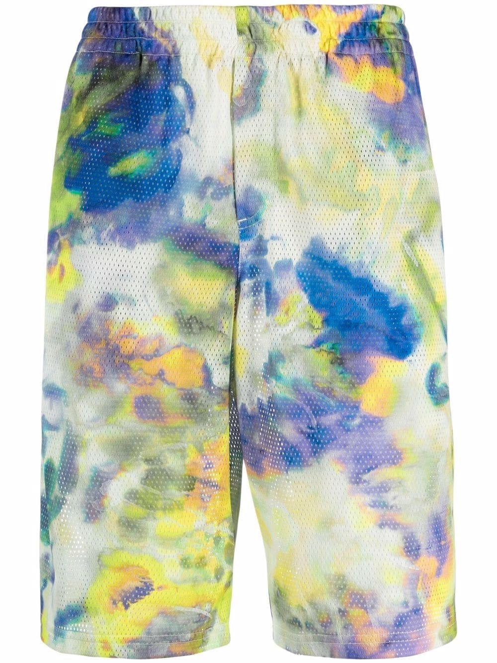 tie-dye mesh shorts - 1