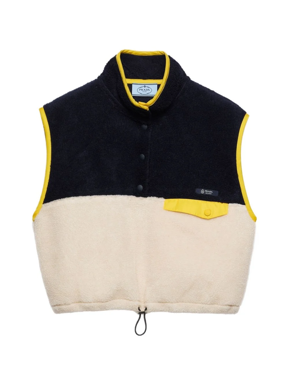 Pile turtleneck blouson vest - 1