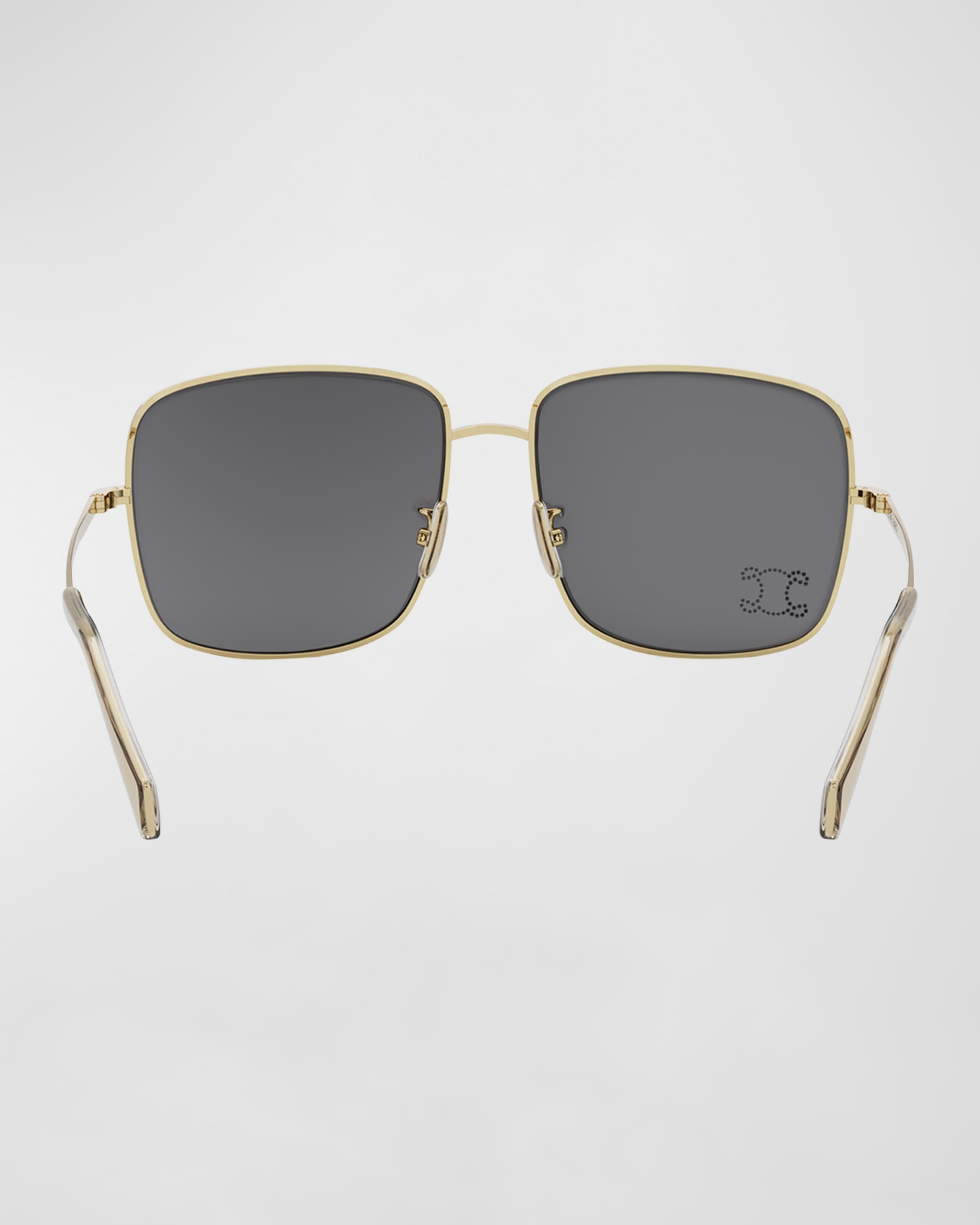 Embellished Triomphe Metal Square Sunglasses - 5