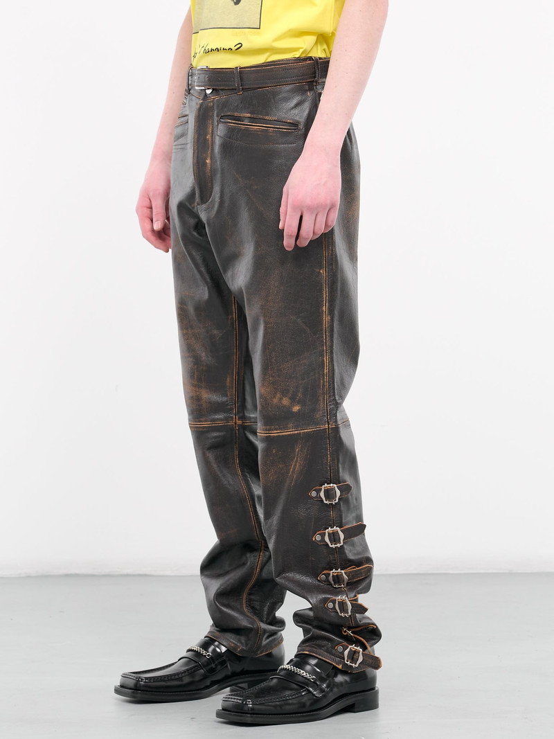 Leather Buckle Trousers 2