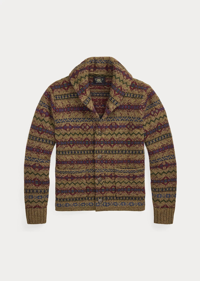 Fair Isle Wool Cardigan 1