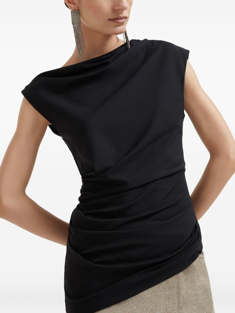 ruched-detail top - 5