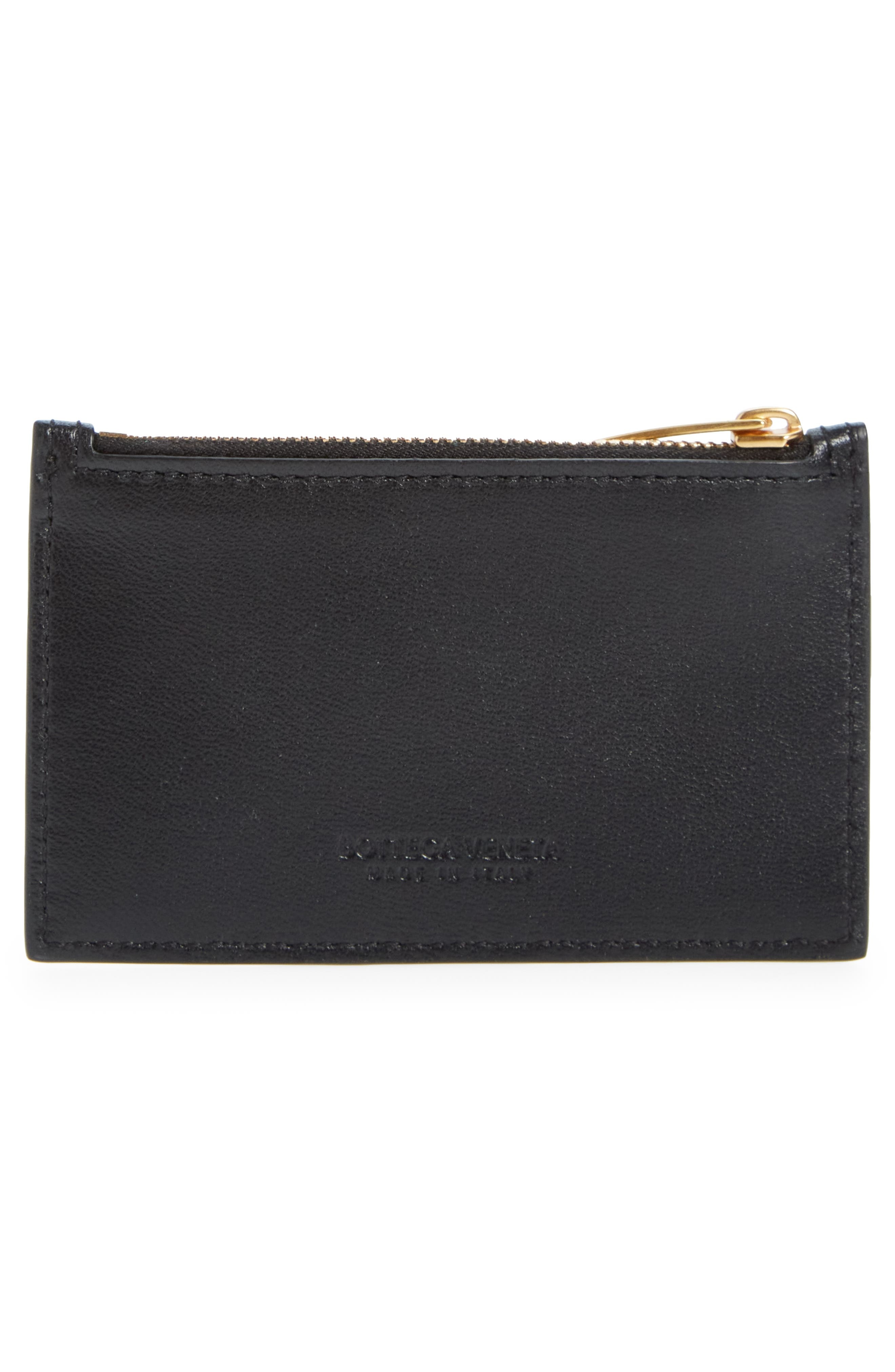 Intrecciato Leather Card Case - 3