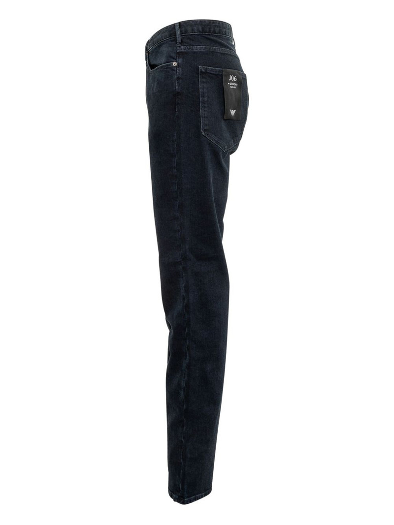 five-pocket logo-plaque jeans 3