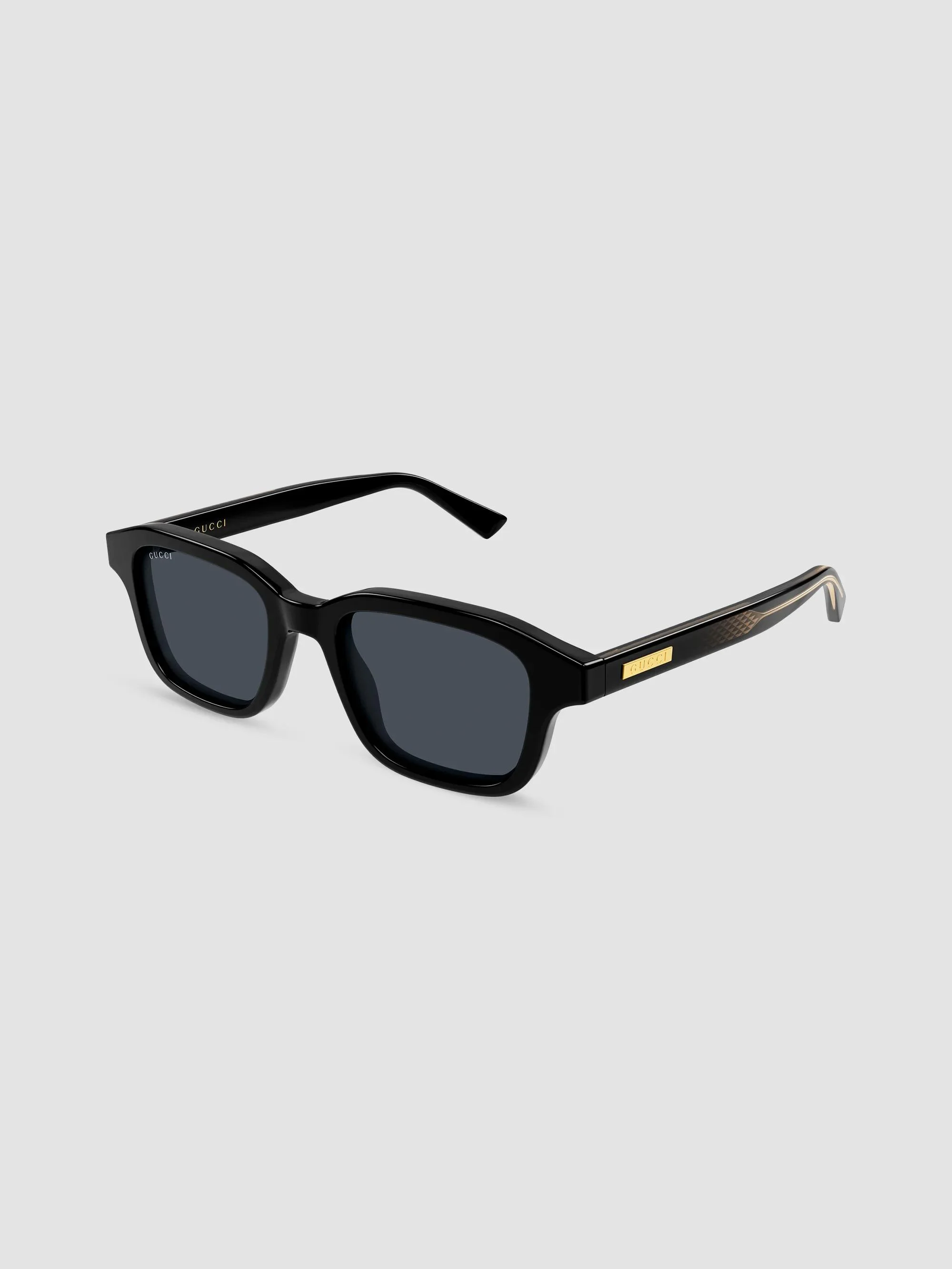 Men's Lettering The Wirecore 49MM Square Sunglasses - Black - 1