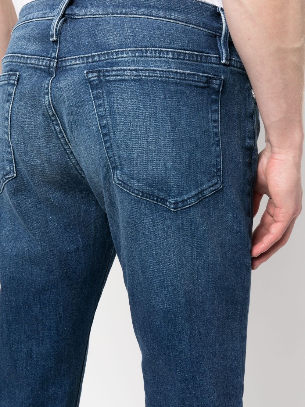 slim-cut low-rise jeans - 5