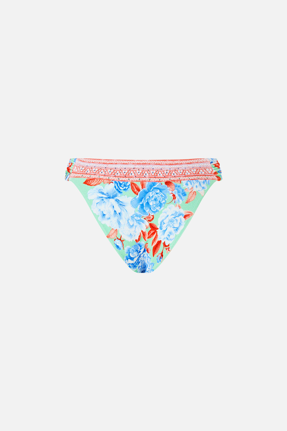 REGULAR BIKINI BOTTOM WITH RUCHED KNOT SIDES - 9