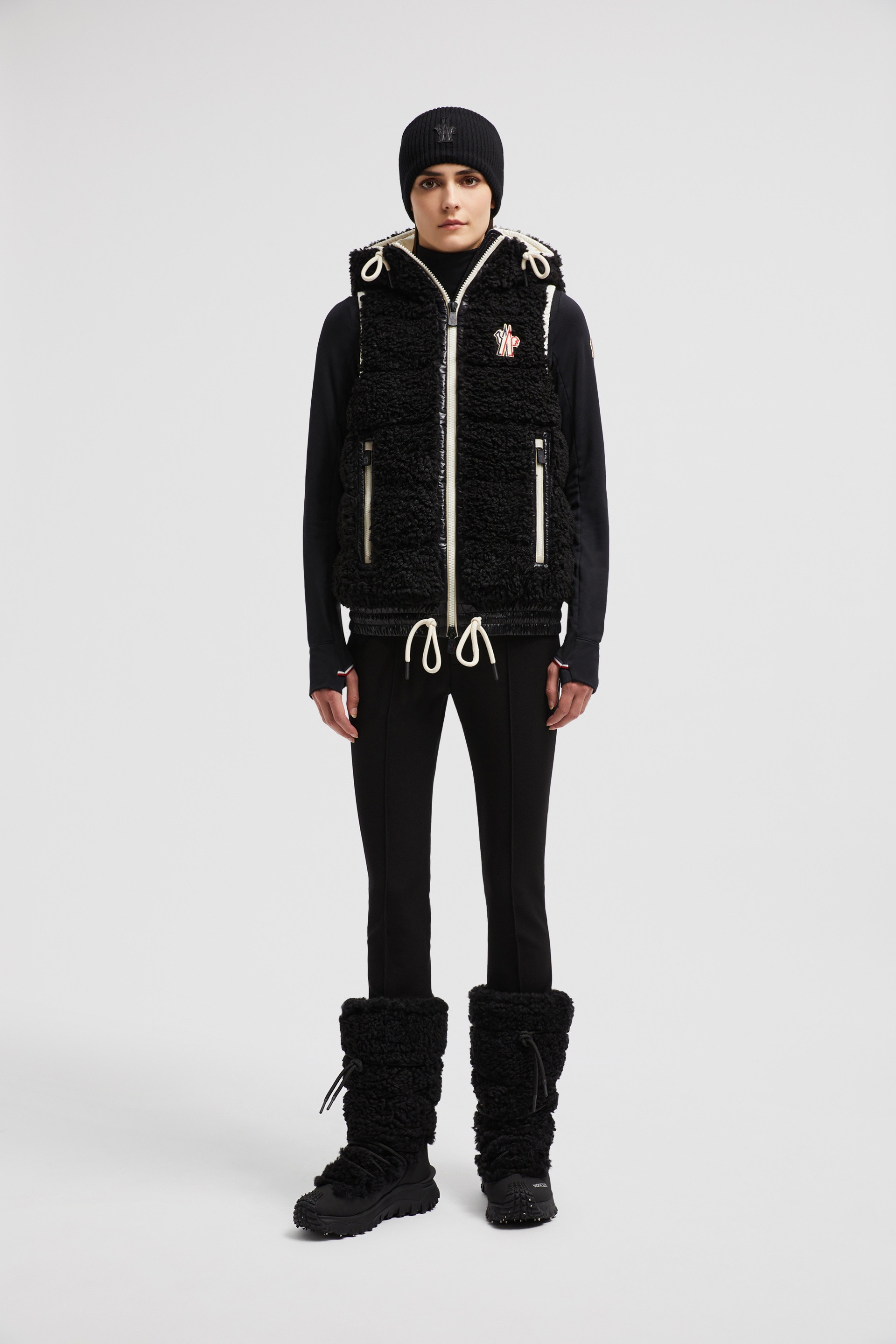 Padded Teddy Zip-Up Vest - 2