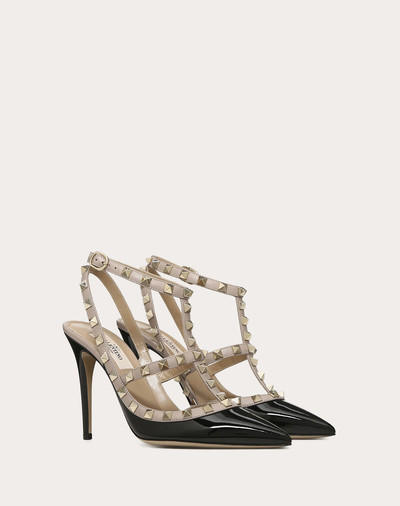 Valentino Patent Rockstud Caged Pump 100mm outlook