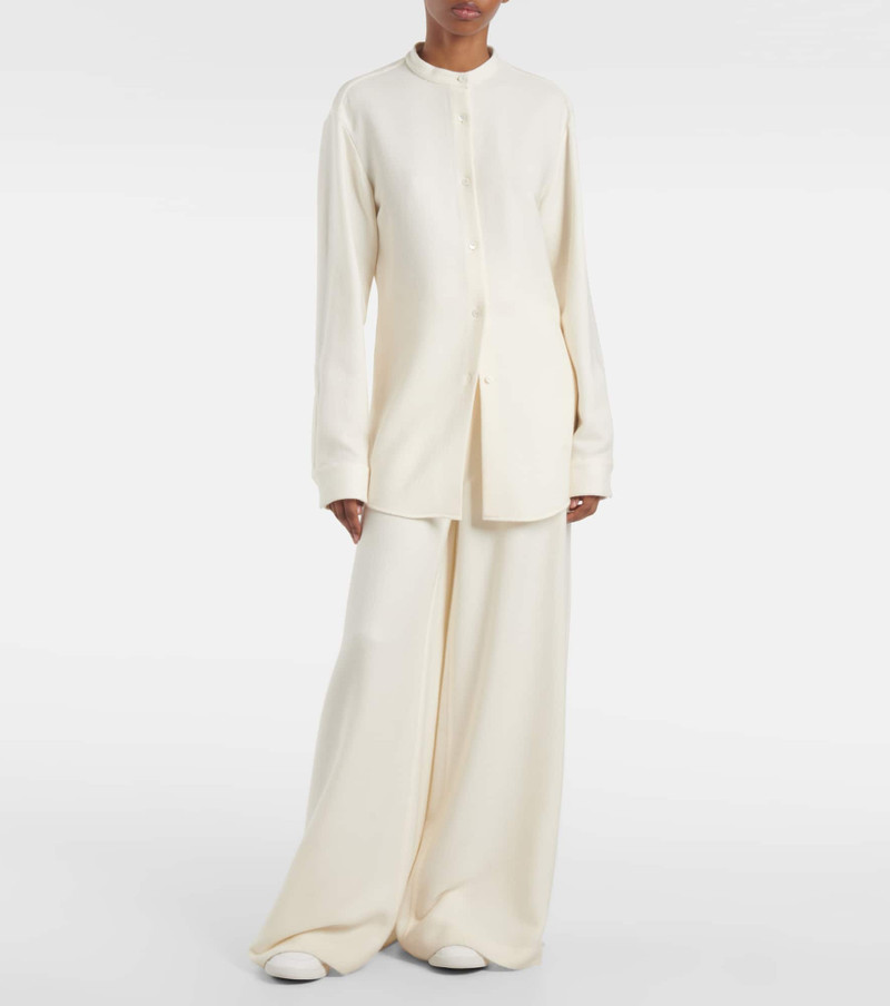 GABRIELA HEARST Gelos wool and silk jacquard palazzo pants outlook