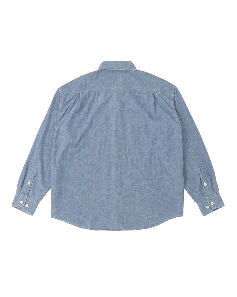 LANGER CHAMBRAY L/S LT.INDIGO - 2