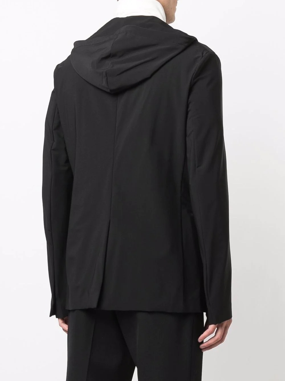 single-breasted layered blazer - 4