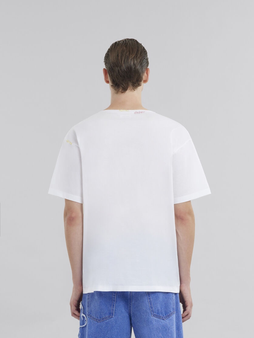 WHITE ORGANIC COTTON T-SHIRT - 3