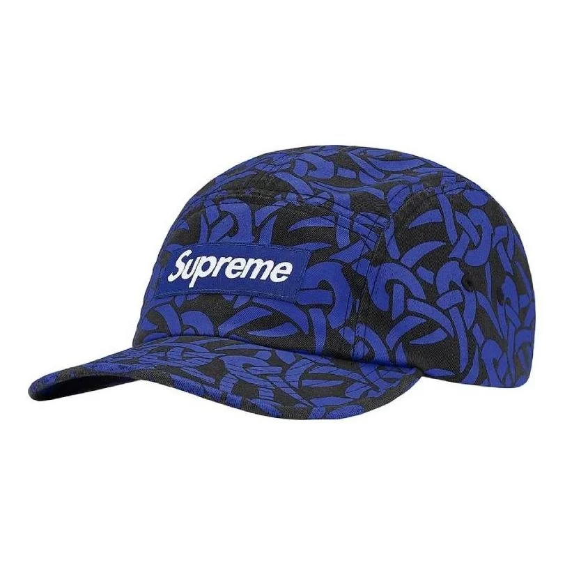 Supreme Celtic Knot Camp Cap 'Blue Black White' SUP-FW21-072 - 1
