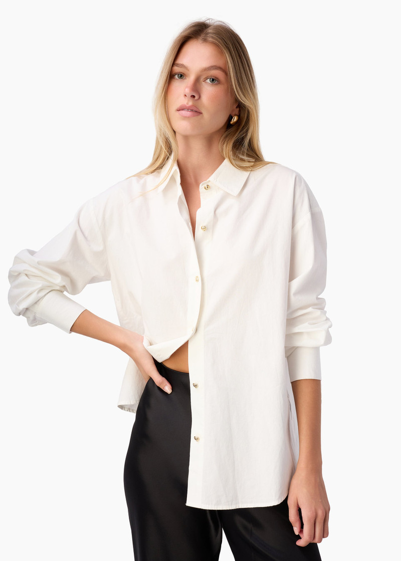 SUMAYYA COTTON POPLIN TOP WHITE 1