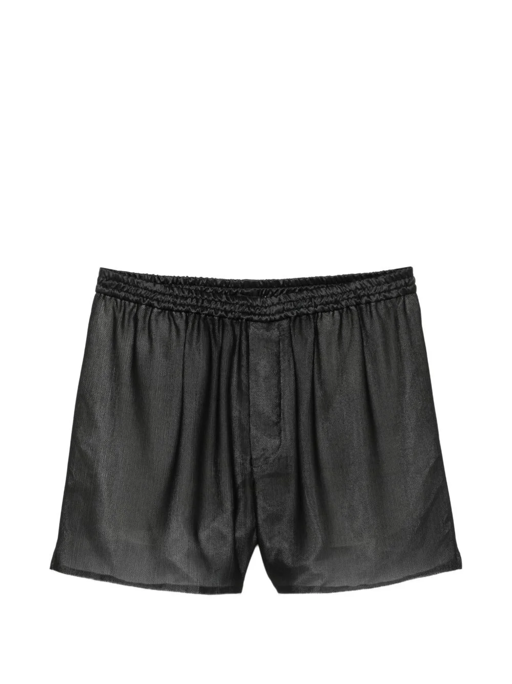 mesh-texture gathered shorts - 1