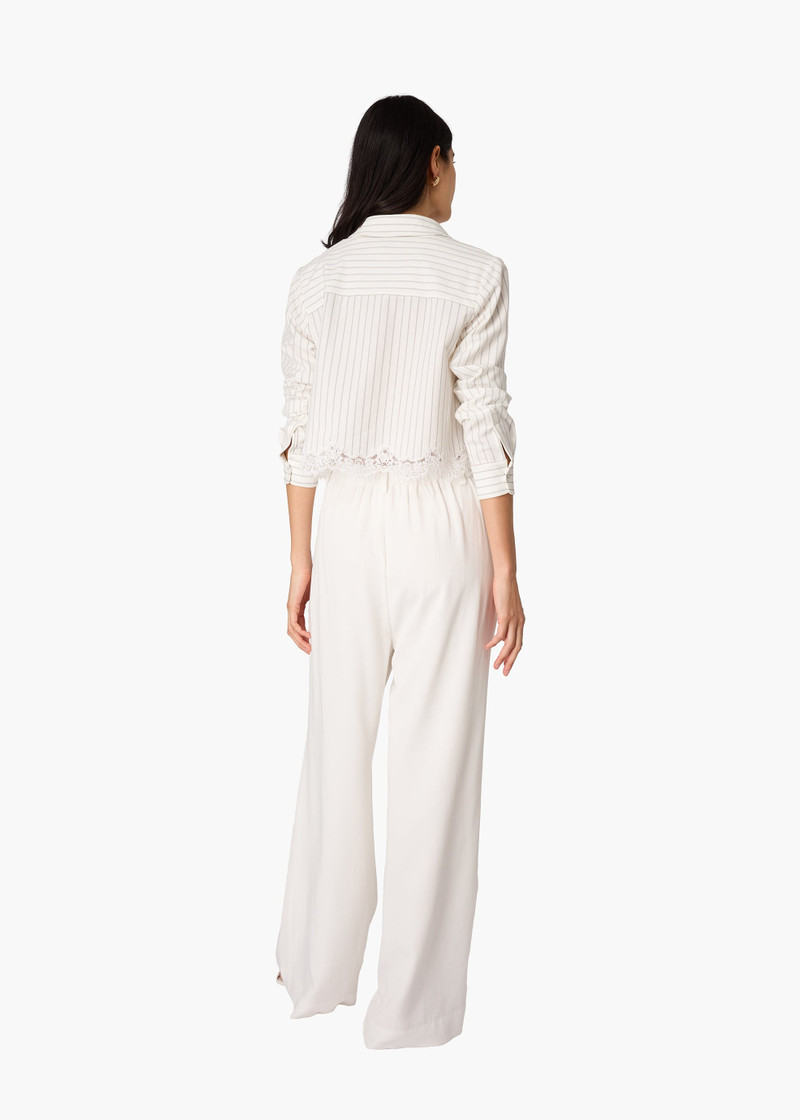 CALLUM BUTTON DOWN WHITE PINSTRIPE 6