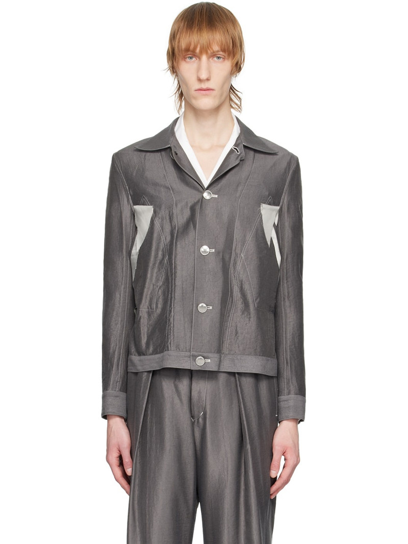 Gray Raw Edge Jacket 1