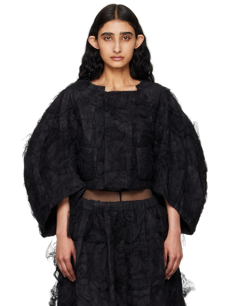 Black Ruched Jacket 1