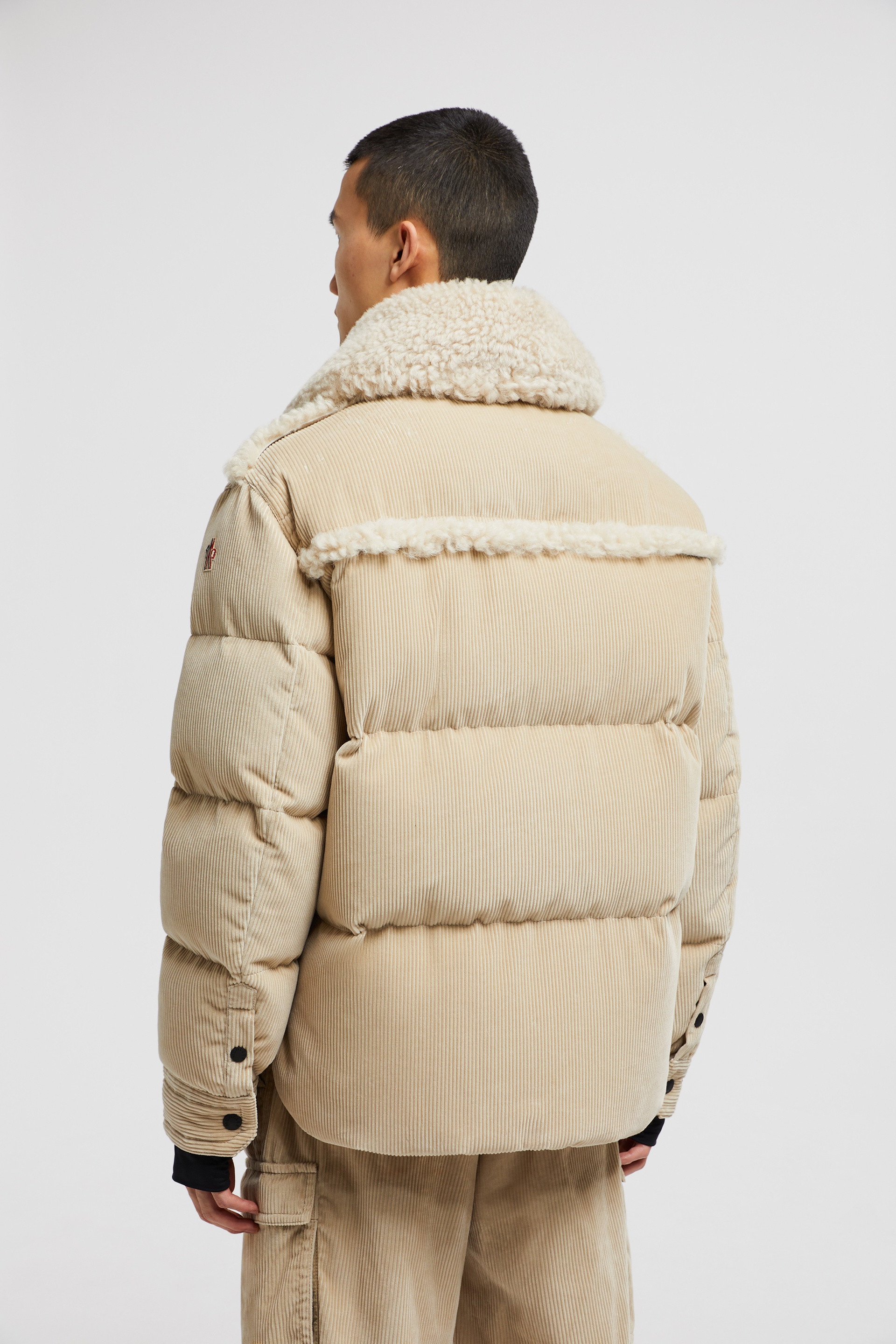 Couloir Corduroy & Shearling Short Down Jacket - 5