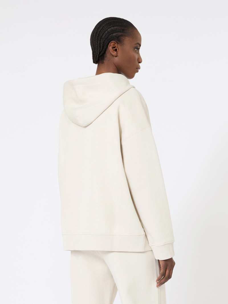 JOUR Technical jersey zip-up sweatshirt - ECRU 4