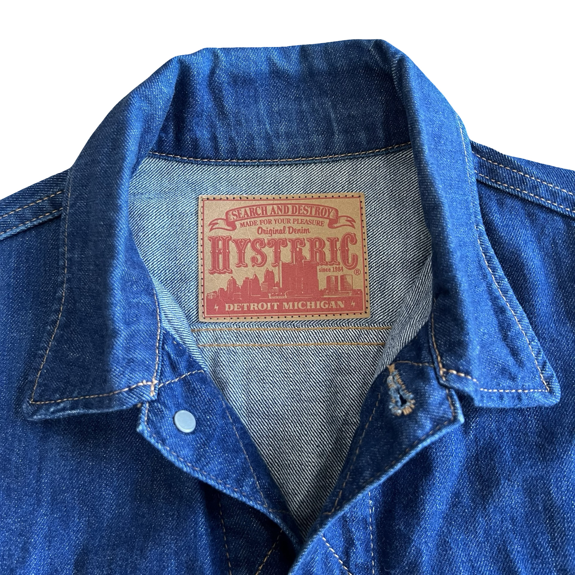 Hysteric Glamour Selvedge Raw Denim Jacket Sz Small - 5
