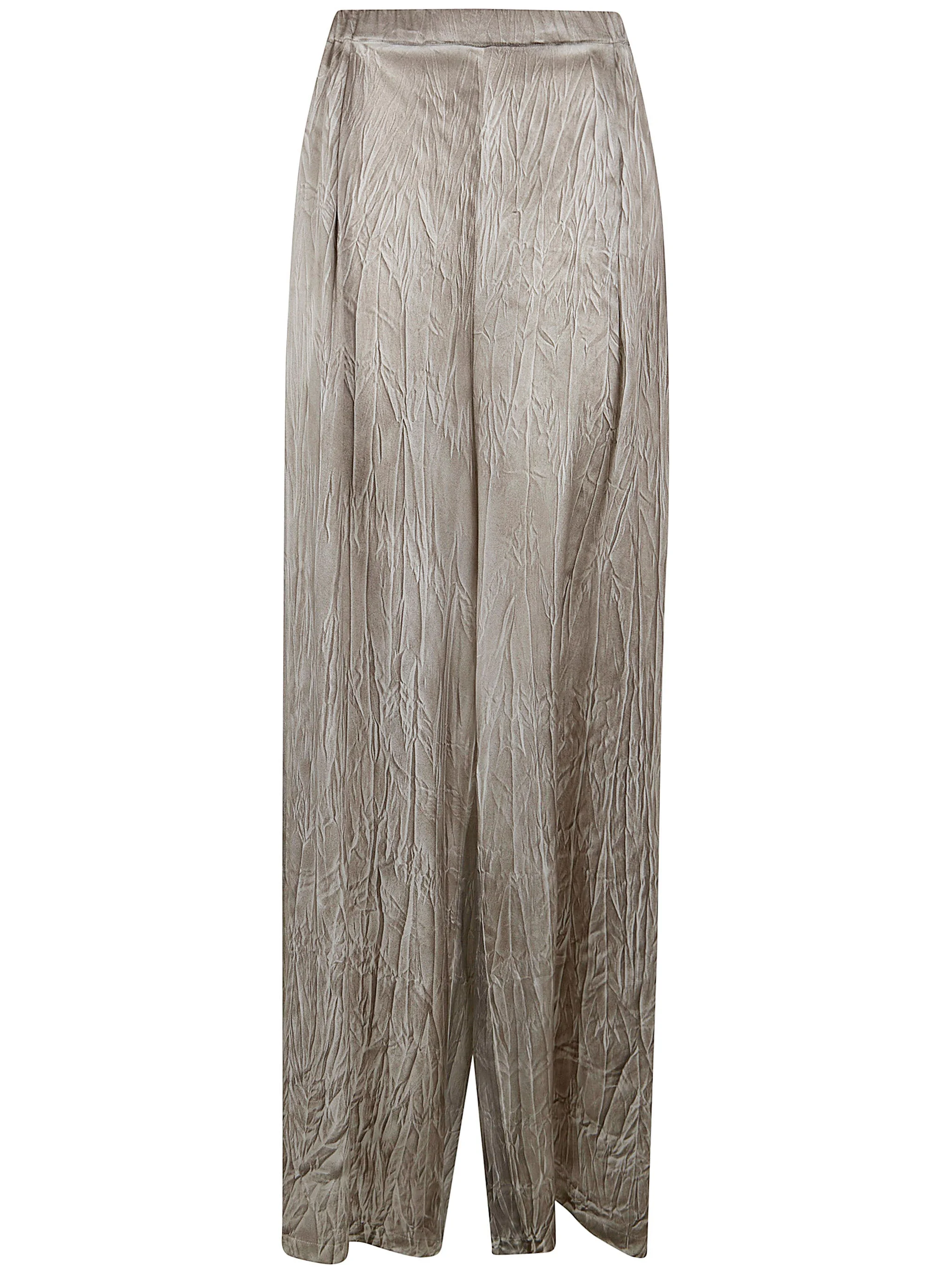 Avant Toi Women Crumpled Effect Silk Palazzo Pants - 1