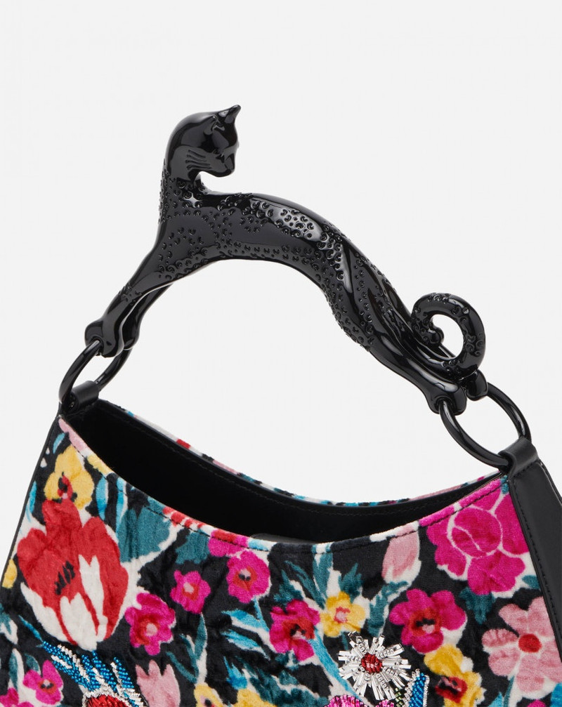 EMBROIDERED PM HOBO CAT BAG 7