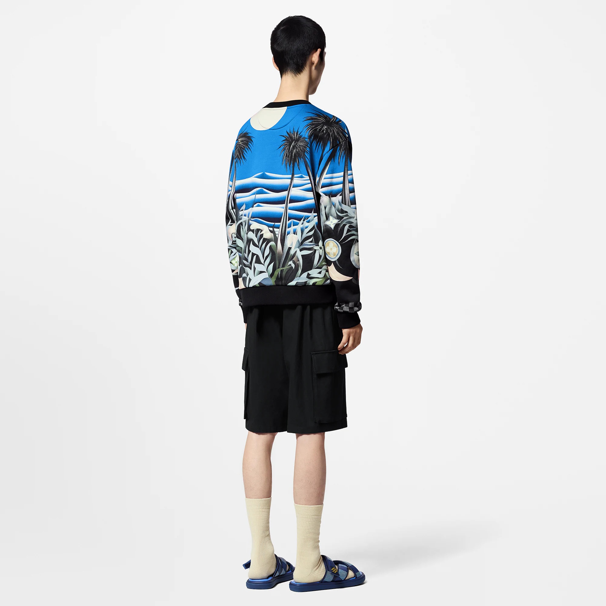 Printed Technical Cotton Sweatshirt - 3