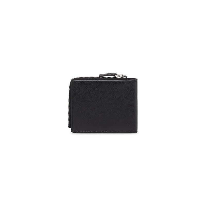 Men's Cash Folded Squared Card Holder in Black 2