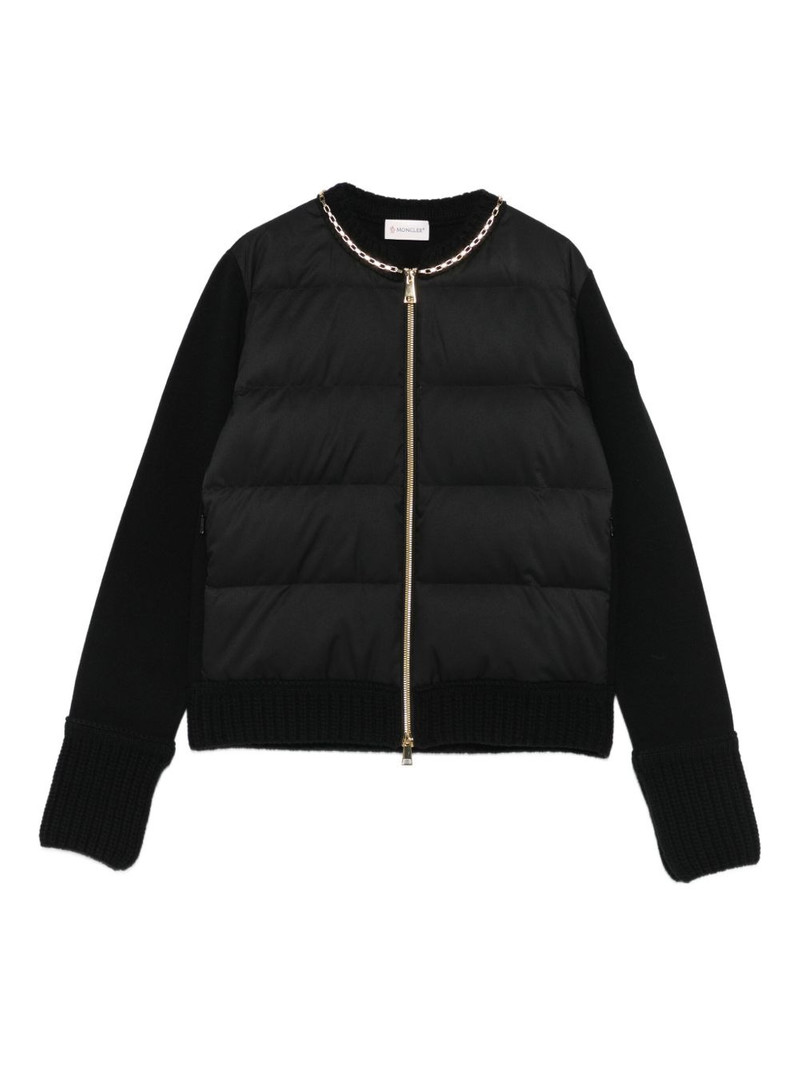 quilted chain-trimmed puffer jacket 1