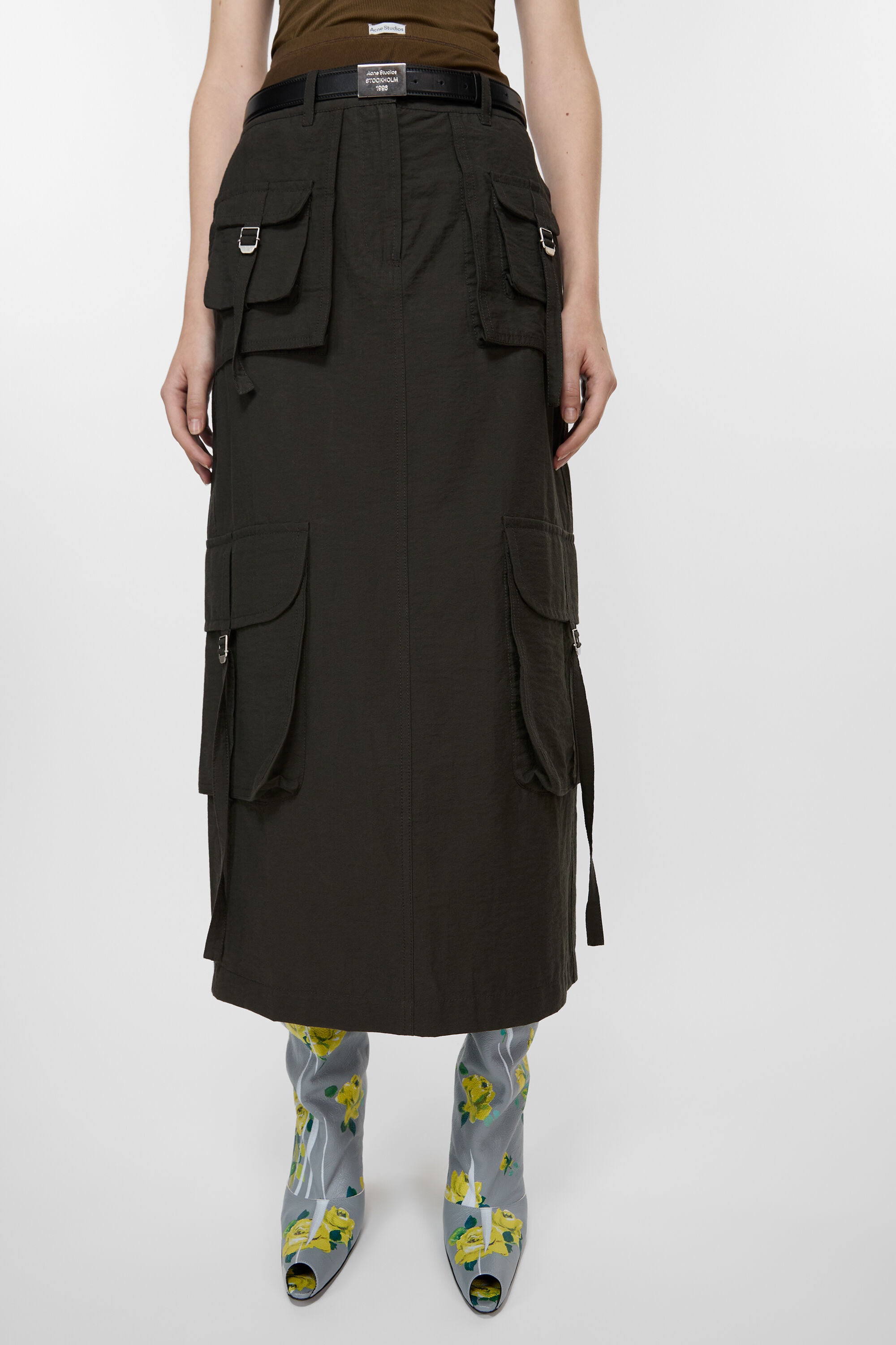 【送料&関税込】[ACNE] CARGO SKIRT dark-grey Acne Studios - Cargo skirt - Dark grey