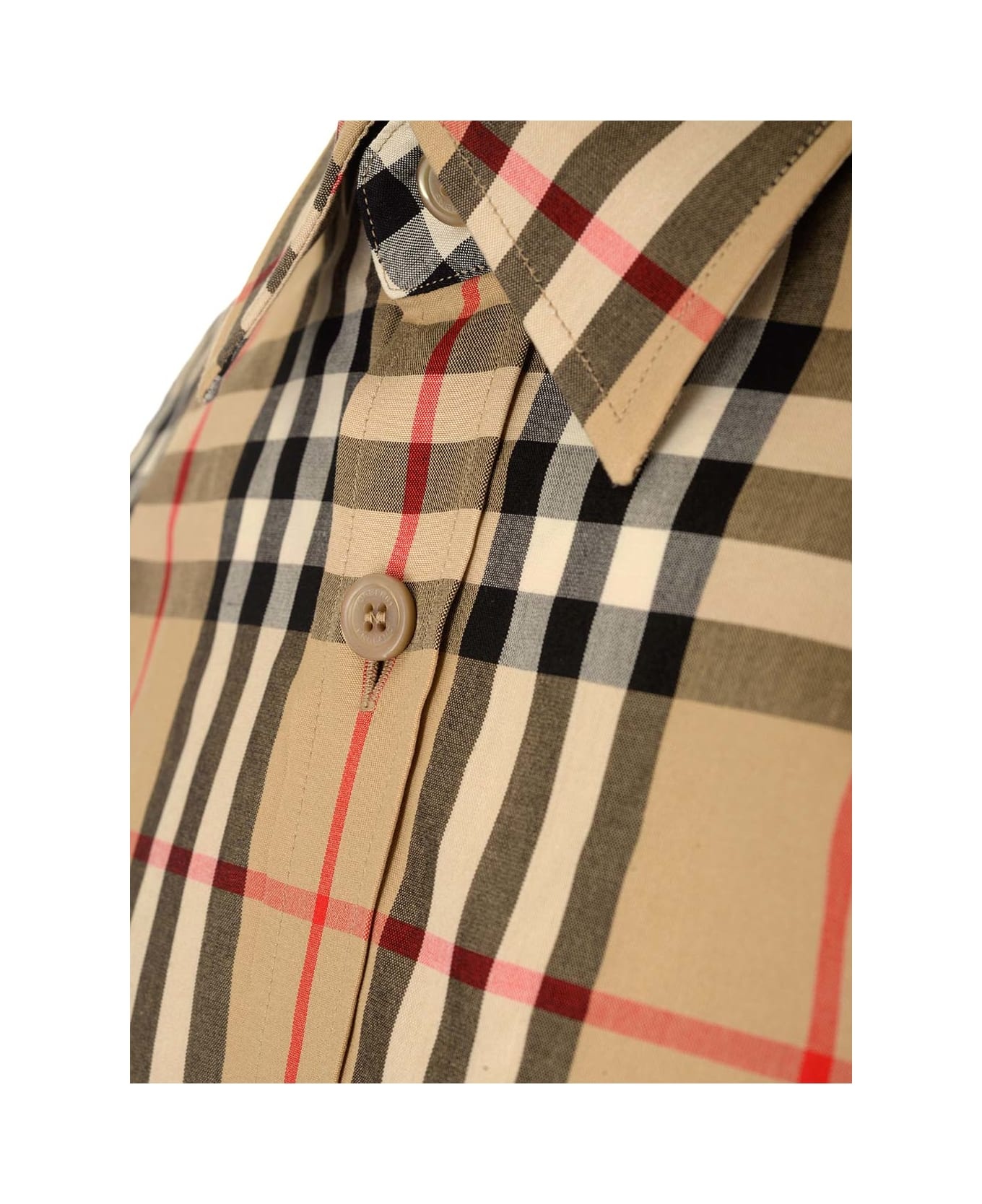 Cotton Shirt With Check Pattern - 3