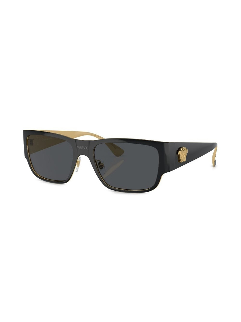 VERSACE rectangle-frame sunglasses outlook