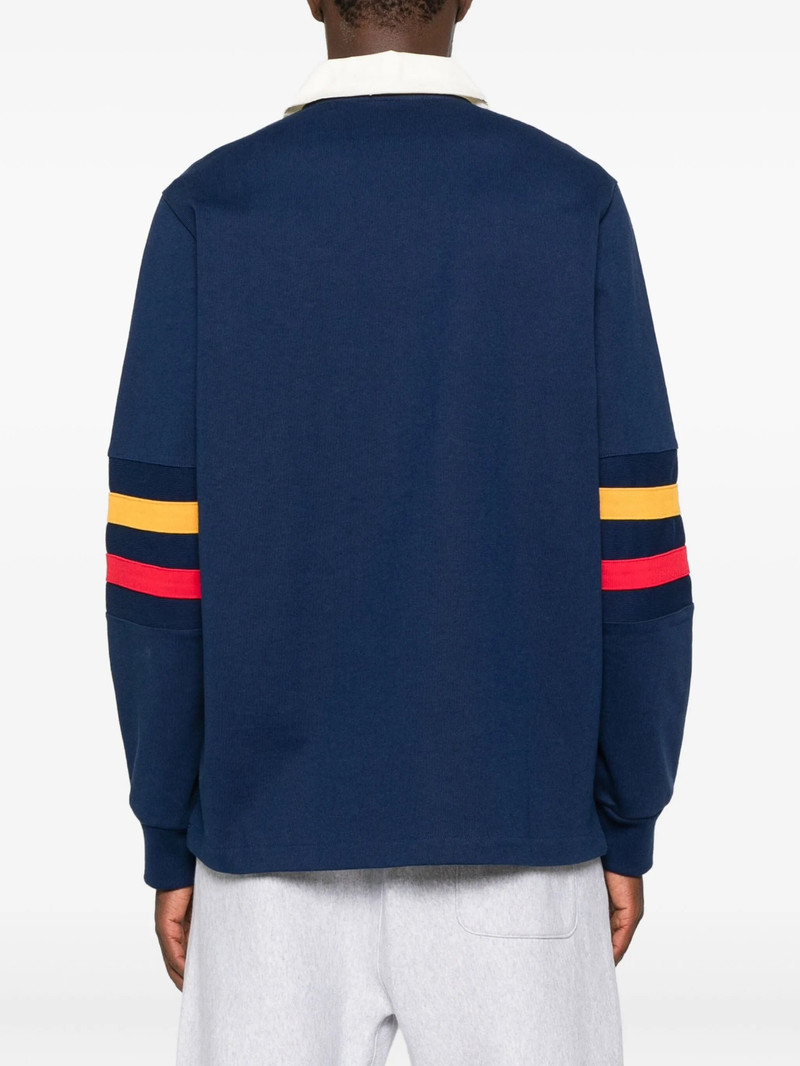 Champion Champion Stripe-detail Long-sleeve Polo Shirt outlook