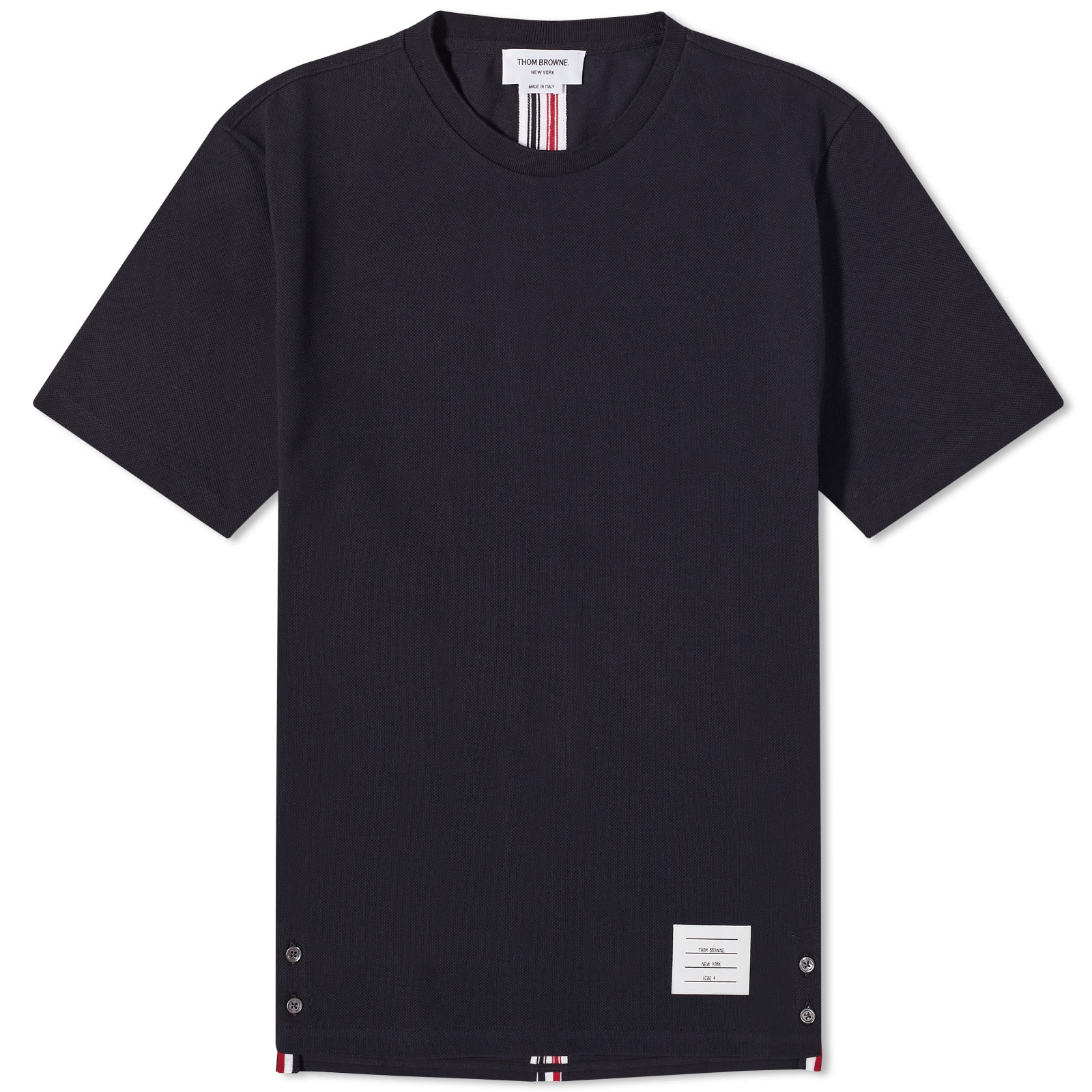 Thom Browne Back Stripe Pique T-Shirt - 1