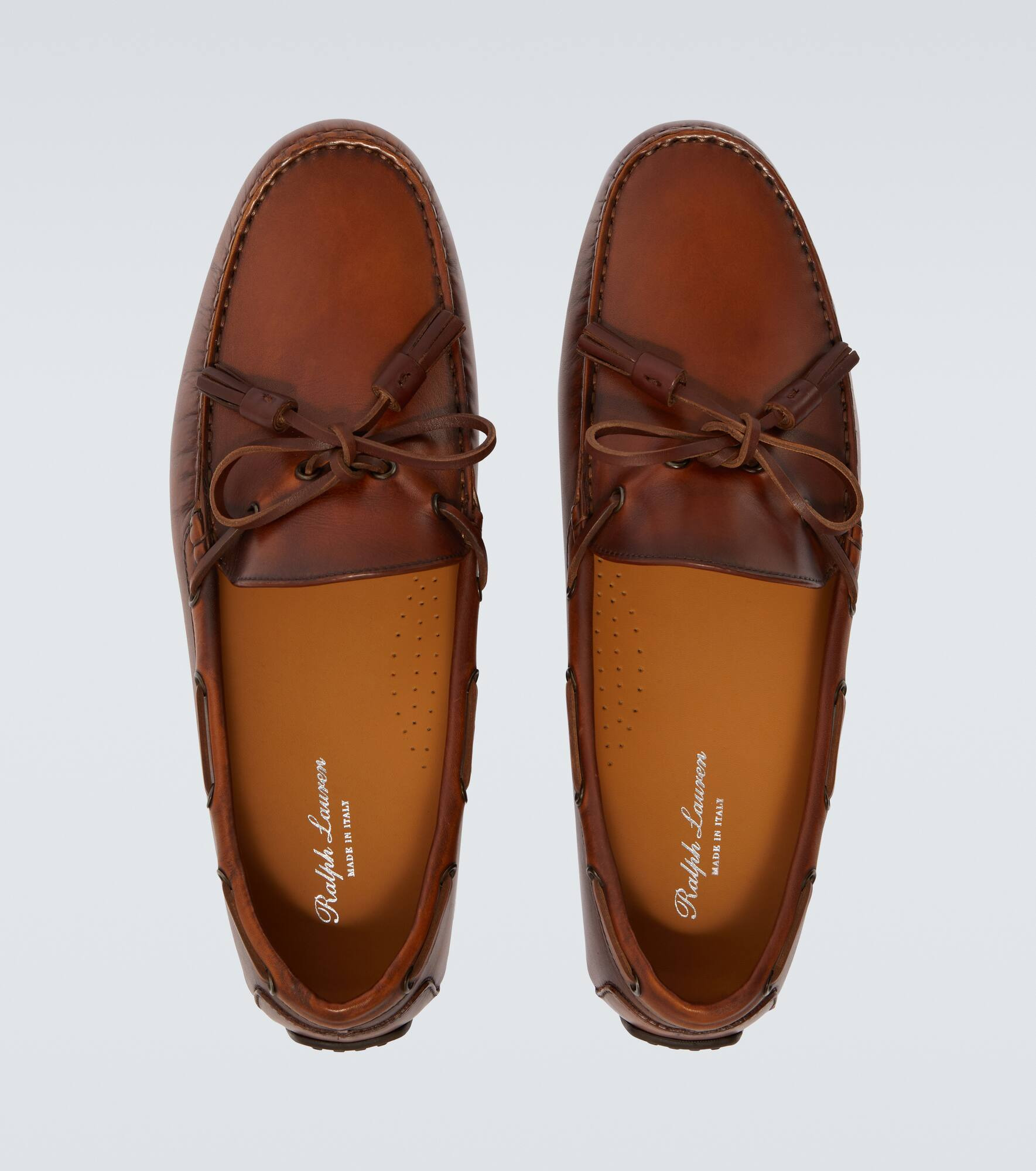 Harold leather boat shoes - 4