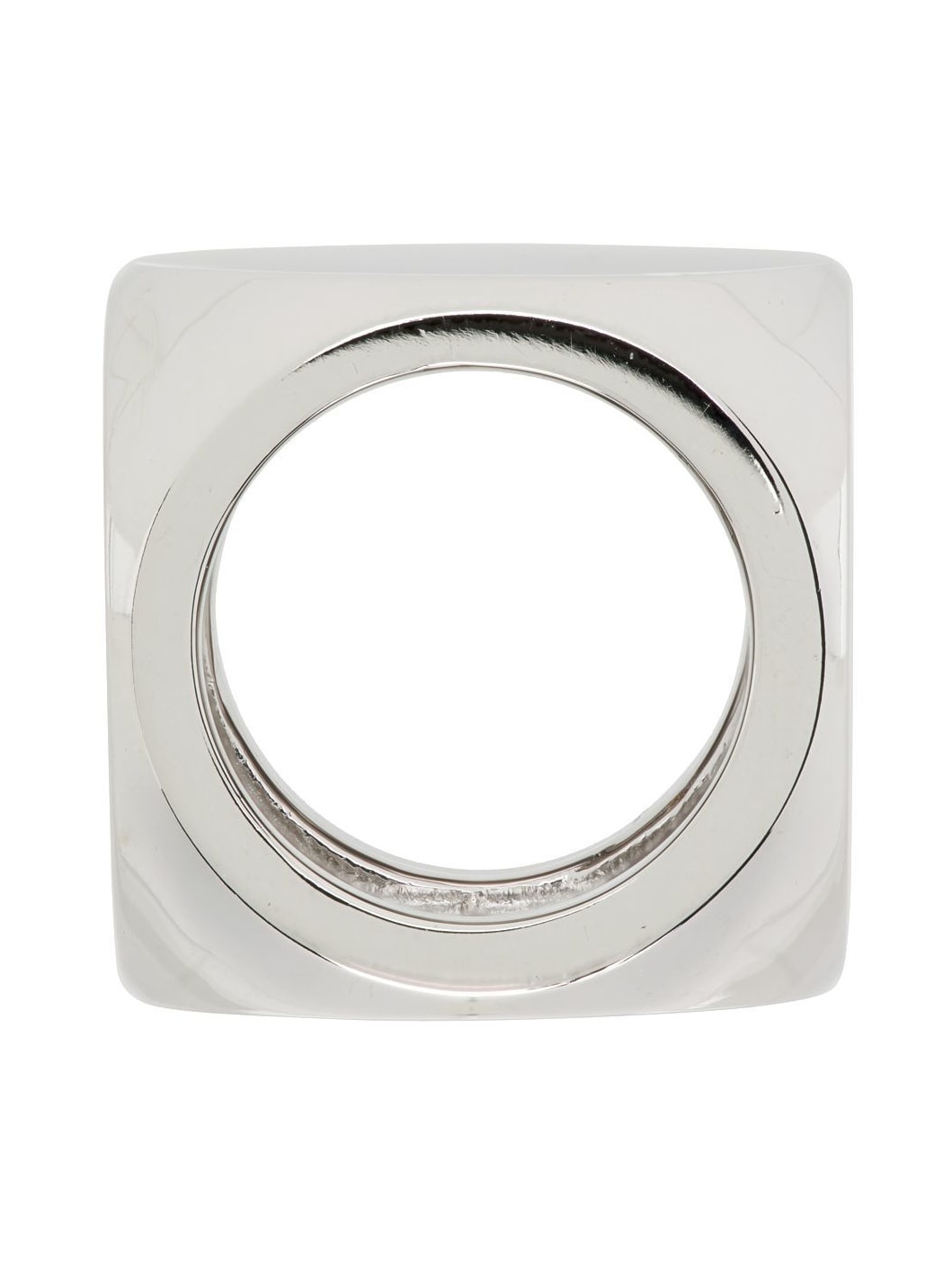Silver & White Logo Dice Ring - 2